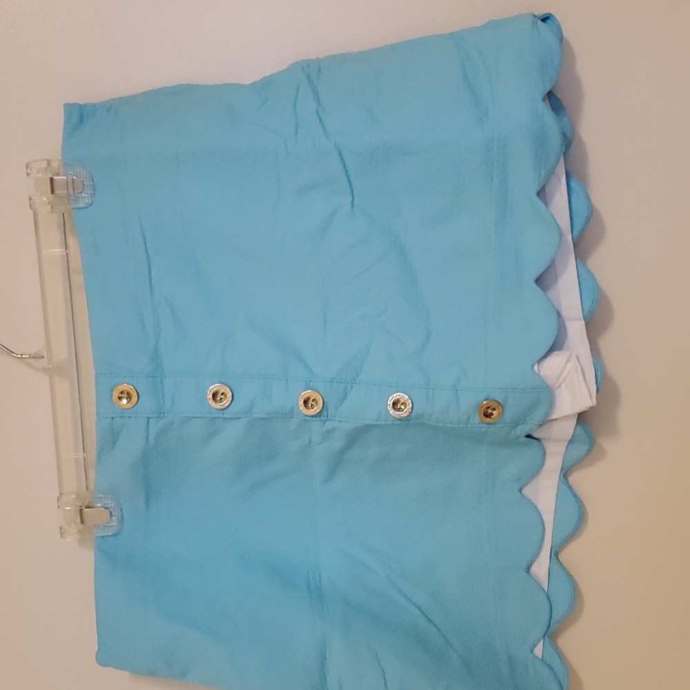 Lilly Pulitzer Kaylie skort sz 14 Blue Ibiza